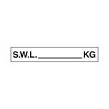 S.W.L Label Kg White | Safety-Label.co.uk