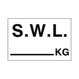 S.W.L Sticker Kg White | Safety-Label.co.uk