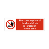 No Food And Drink Safety Sign | Safety-Label.co.uk