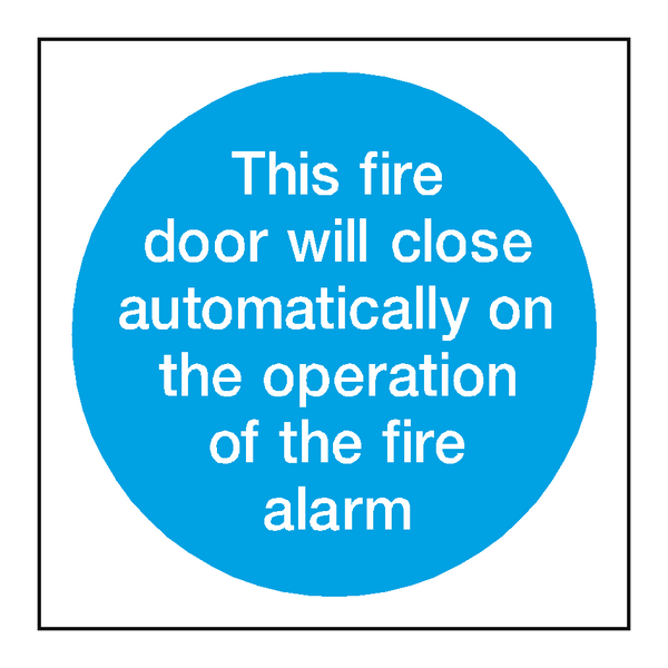 Auto Fire Alarm Sticker | Safety-Label.co.uk