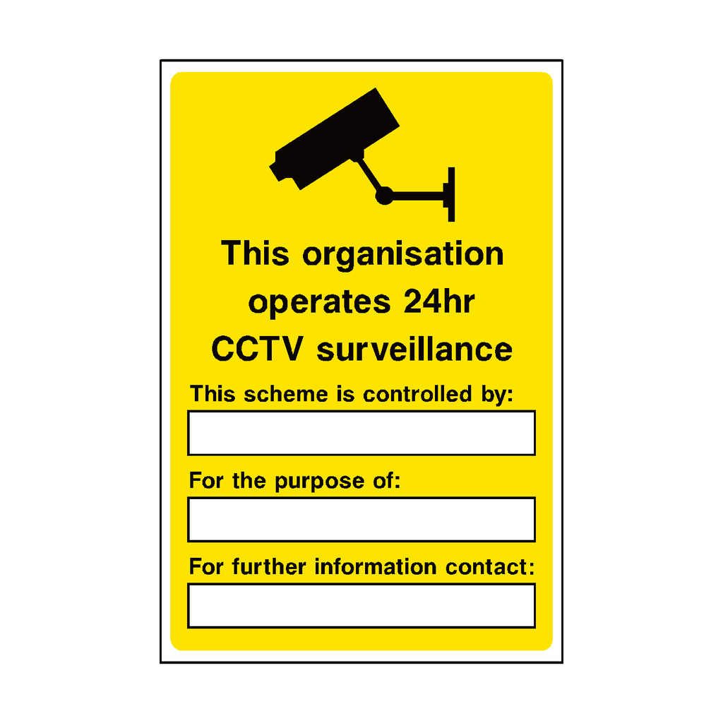General CCTV Security Sign