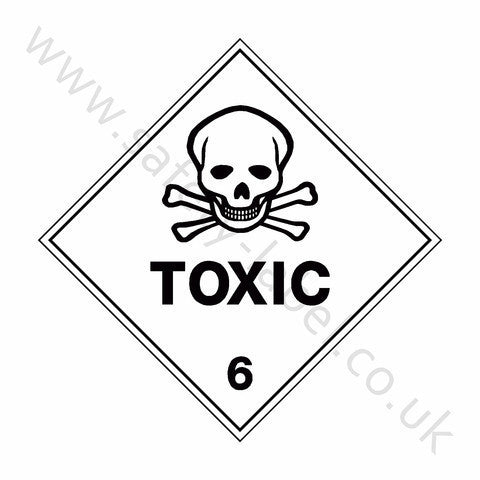 Toxic 6 Sign | Safety-Label.co.uk
