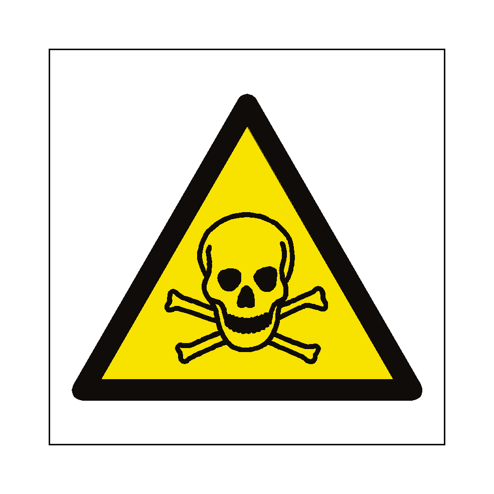 Toxic Sign Label Toxic Material Hazard Symbol Sign | Safety-Label.co.uk