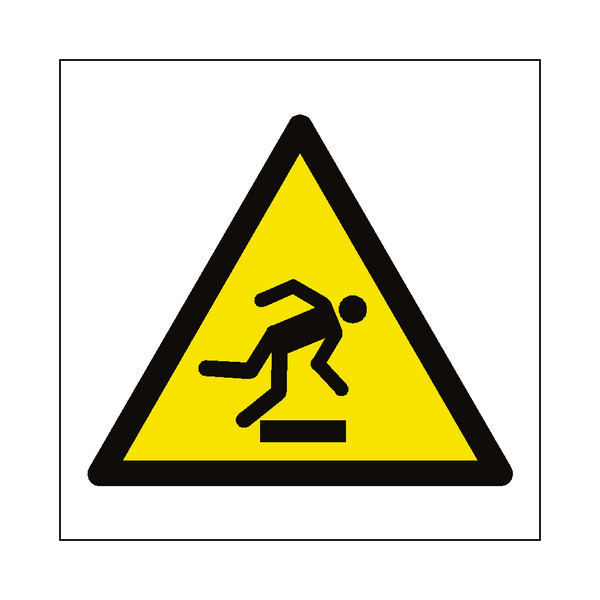 Trip Hazard Symbol Sign | Safety-Label.co.uk