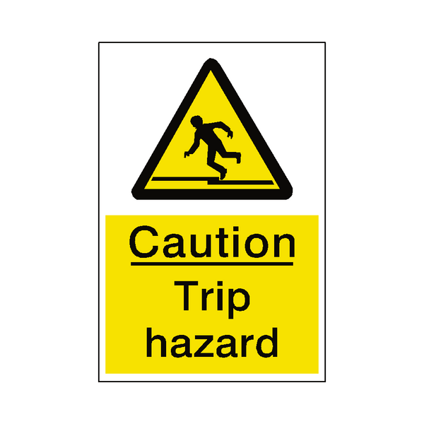 Trip Hazard Sign | Safety-Label.co.uk