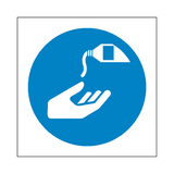 Use Barrier Cream Symbol Label | Safety-Label.co.uk