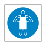 Use Protective Apron Symbol Sign | Safety-Label.co.uk