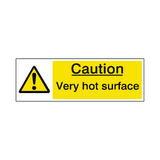 Caution Very Hot Surface Label | Safety-Label.co.uk