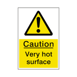 Caution Very Hot Surface Sticker | Safety-Label.co.uk