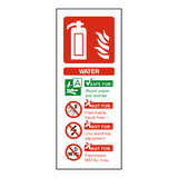 Water Fire Extinguisher Sign | Safety-Label.co.uk