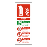 Water Fire Extinguisher Label | Safety-Label.co.uk