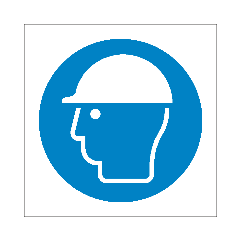 Wear Hard Hat Symbol Sign | Safety-Label.co.uk