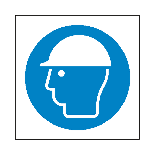 Wear Hard Hat Symbol Sign | Safety-Label.co.uk