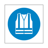 Wear Hi-Viz Symbol Sign | Safety-Label.co.uk