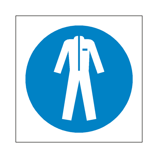Wear Protective Clothing Symbol Sign | Safety-Label.co.uk