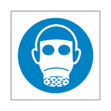 Wear Respiratory Protection Symbol Sign | Safety-Label.co.uk