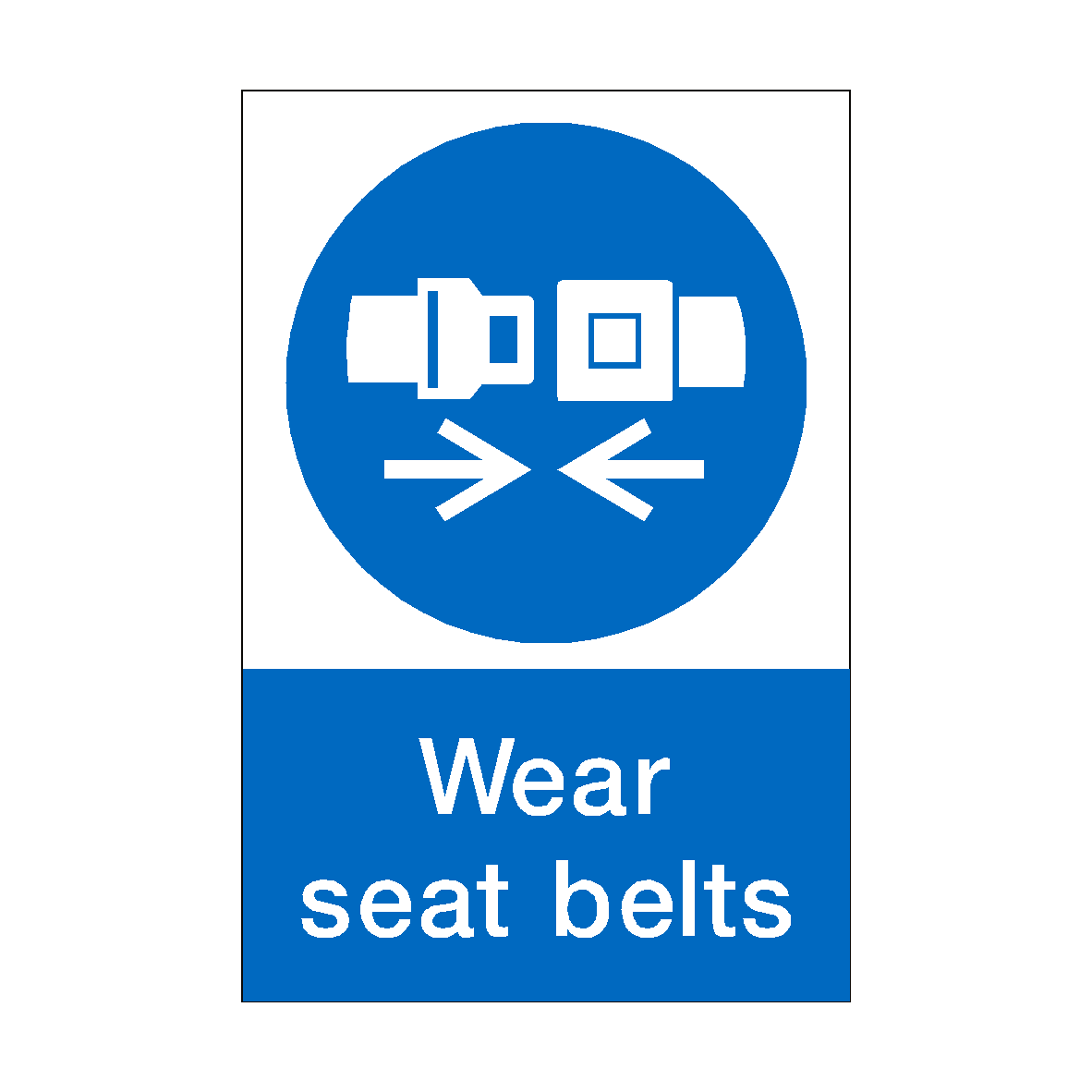 Seat Belt Reminder Sticker SafetyLabel.co.uk