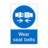 Seat Belt Reminder Sticker | Safety-Label.co.uk