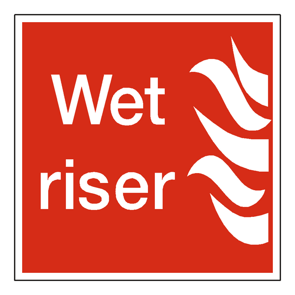 Wet Riser Sign