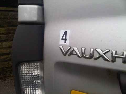 Code 4 Sticker Number 4 Sticker Black