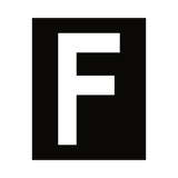 White Letter F Sticker | Safety-Label.co.uk