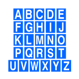 Blue Alphabet Letter Sticker Pack | Safety-Label.co.uk