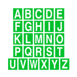 Green Alphabet Letter Sticker Pack | Safety-Label.co.uk
