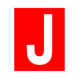 Red Letter J Sticker | Safety-Label.co.uk