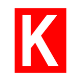 Red Letter K Sticker | Safety-Label.co.uk