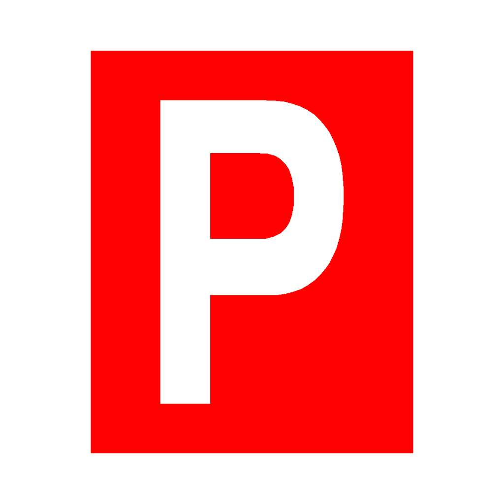 Red P Printable Red Letter P Sticker