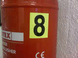 Yellow Number 8 Sticker | Safety-Label.co.uk